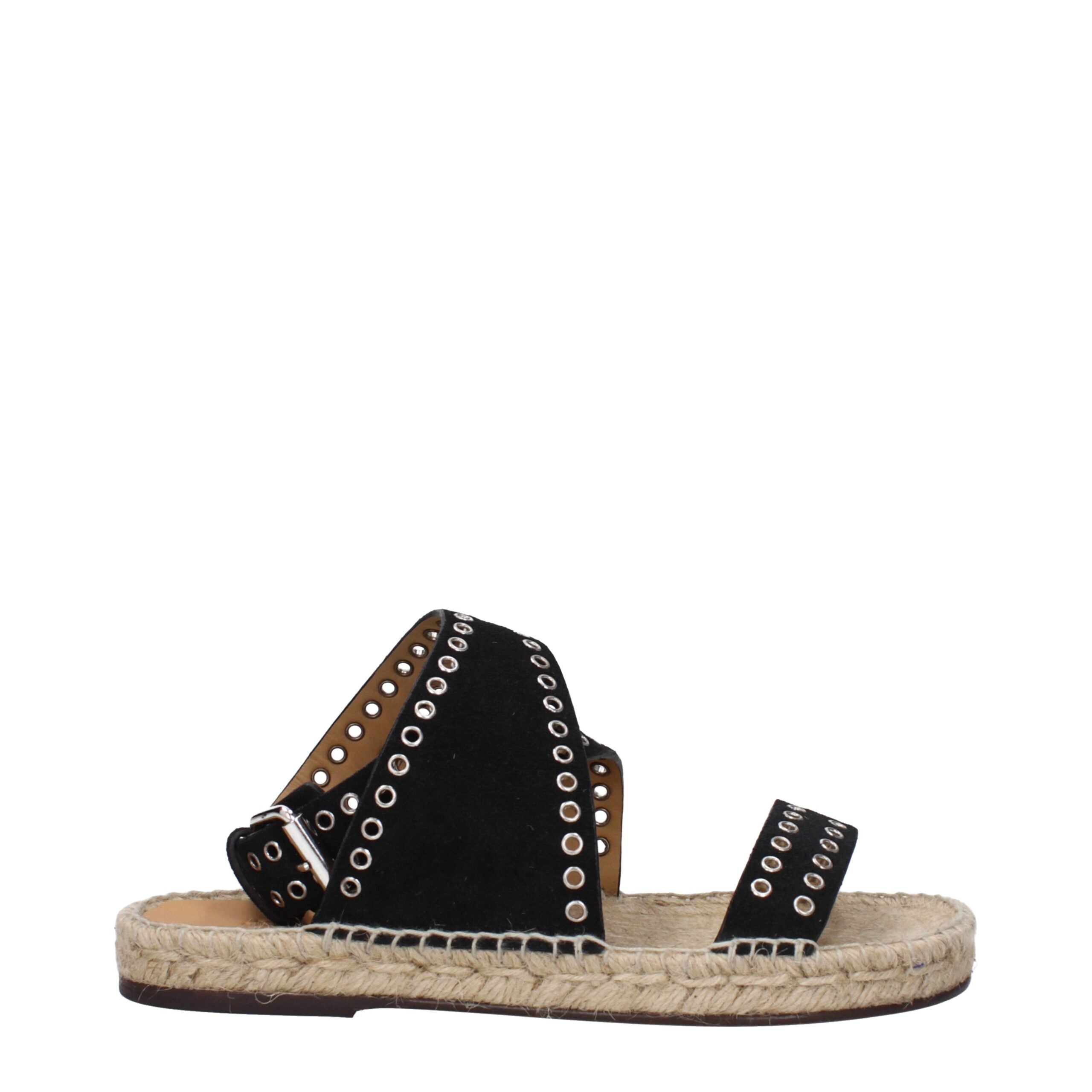 Isabel Marant Black Leather Sandal